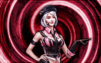 Kapella, GFF, purple grunge background, Garena Fire, vortex, Garena Fire characters, Kapella Skin, Fire Battlegrounds, Kapella Fire HD wallpaper