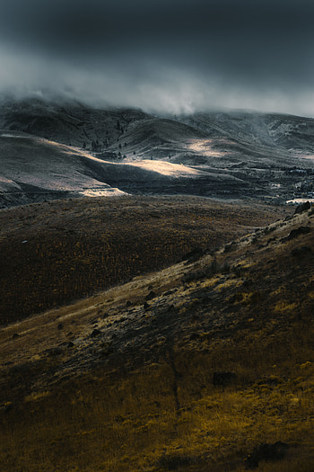 Landscape, Nature, Clouds, Relief, Hills HD phone wallpaper