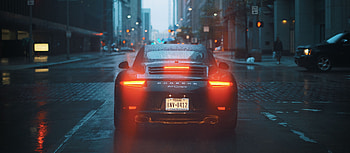 Auto, Cars, Evening, Back View, Rear View, Street HD wallpaper