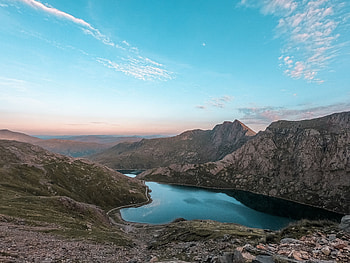 Landscape, Nature, Mountains, Vertex, Lake, Tops HD wallpaper