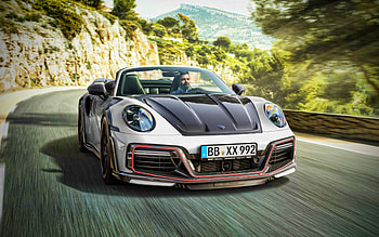 TechArt GTstreet R Cabriolet, tuning, 2021 cars, highway, R, Porsche 992, supercars, german cars, Porsche HD wallpaper