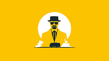 Breaking Bad Heisenberg, breaking-bad, tv-shows, heisenberg, walter-white, artist, minimalism, behance HD wallpaper