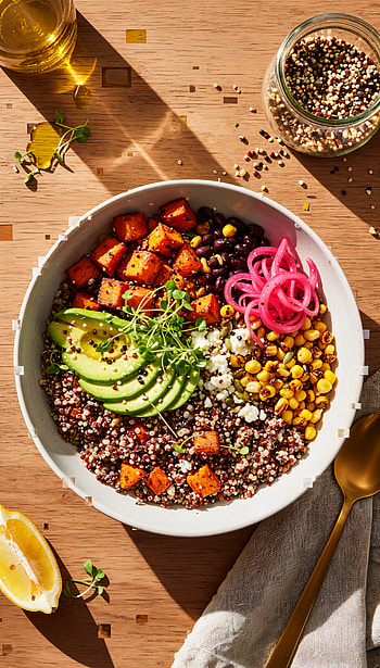 Sunlit Quinoa Bowl — HD phone wallpaper
