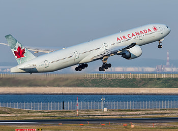 Air Canada, Boeing 777 300ER, Tokyo Haneda Intl, ID 906495 HD wallpaper