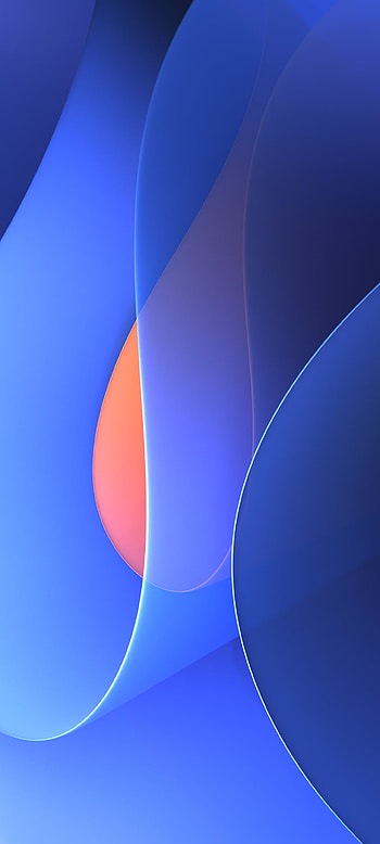 Blue abstract wavy colorful and minimalist shapes, Abstract, colors HD phone wallpaper