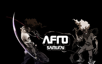 Afro Samurai, black, sword, afro, dark, anime, samurai, red, game, katana HD wallpaper