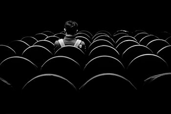 Darkness, Bw, Chb, Human, Person, Loneliness HD wallpaper
