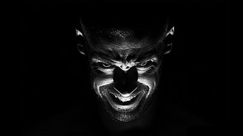 Black and White Demon Portrait – graphy on Inspirationde HD wallpaper
