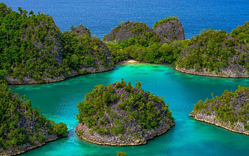 Hidden Beach, sea, tropical, paradise, beautiful, beach, summer, vacations, trees, islands HD wallpaper