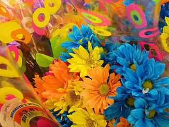 Flowers, Chrysanthemum, Bouquets, Brightly, Packaging, Colorfully, Graphically HD wallpaper