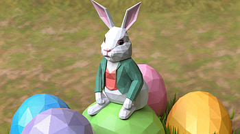 Charming Easter Bunny Ultra, easter bunny, Easter, bunny, egg, colorful HD wallpaper