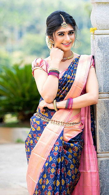 Aditi prabhudeva, saree beauty, , kannada actress HD phone wallpaper