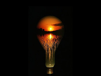 Sunset in Bulb, cool, bulb, , sunset HD wallpaper