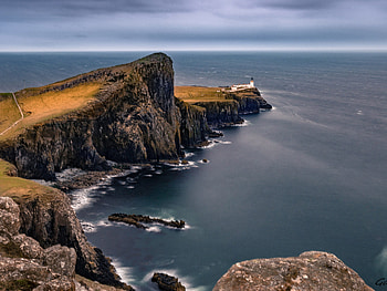 Neist Point Lighthouse, Isle of Skye's beauty, Tablet , Coastal enchantment HD wallpaper
