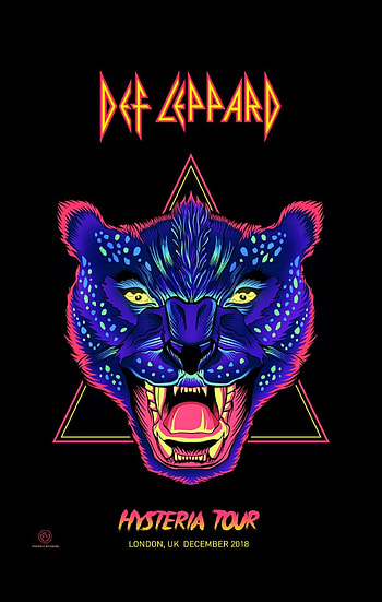 def leppard, electric blue, art HD phone wallpaper