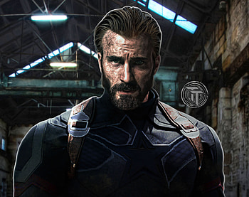 Captain America With Beard In Avengers Infinity War 2018, captain-america, avengers-infinity-war, infinity-war, avengers, 2018-movies, movies, artist, deviantart HD wallpaper