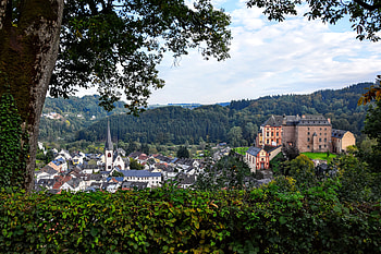 Cities, Trees, Architecture, Building, Germany, Malberg HD wallpaper