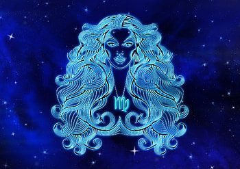 Zodiac Signs, Virgo constellation, Astrological , Cosmic background HD wallpaper