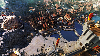 Building, Video Game, Minecraft, Mojang, Village HD wallpaper