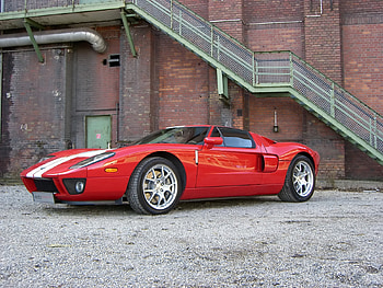 Red GT, ford, car, red, gt HD wallpaper