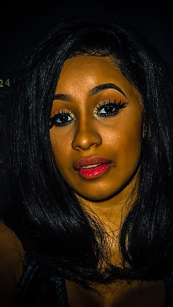 Cardi B, hollywood singer, seductive lips HD phone wallpaper