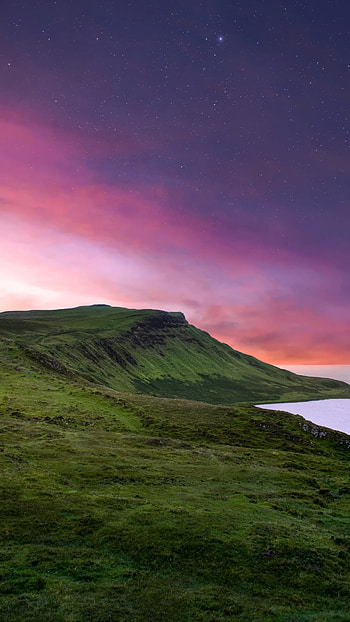 Skye , Scotland countryside, Shore sunset HD phone wallpaper