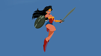 Wonderwoman Minimal , wonder-woman, superheroes, minimalism, minimalist, artist, artwork, digital-art, artstation HD wallpaper