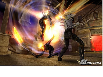 Spiral Chain Swing, ghost, flames, monsters, rider, fire, bideo game, ghost rider, ps2 HD wallpaper
