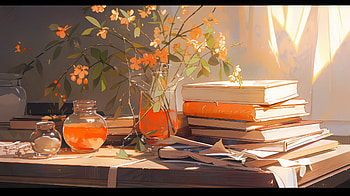 Sunny Book Retreat, man made, book HD wallpaper