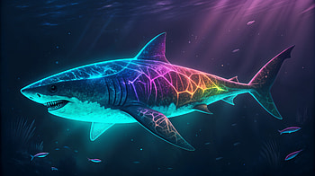 Stunning Megalodon Ultra, Animal, shark, Digital Art, ocean HD wallpaper