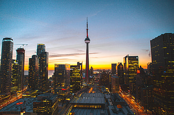 Cities, Sunset, City, Building, Evening, Tower HD wallpaper