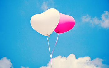 Heart, Balloons HD wallpaper