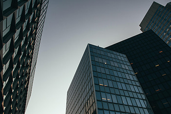 Building, Minimalism, Facade, Bottom View HD wallpaper