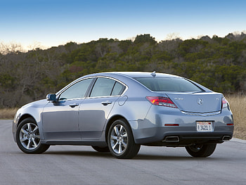 Auto, Nature, Trees, Sky, Acura, Cars, Asphalt, Back View, Rear View, Style, Akura, Tl, 2011 HD wallpaper