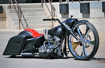 Cool Custom , Chrome, Custom, Bike, Red Seat HD wallpaper