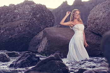 mermaid, sea, rock, secret HD wallpaper