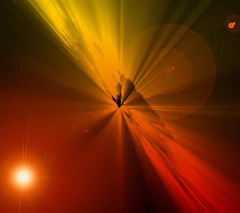 Orange Red Colour Blasts, blast, orange, light, red HD wallpaper