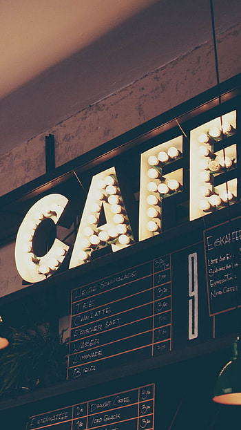 Cafe Electric Sign Board, sign board, electric, cafe HD phone wallpaper