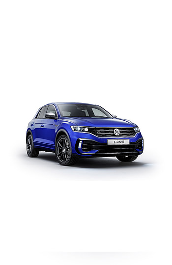 Volkswagen T-Roc, blue car, SUV HD phone wallpaper