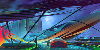 Cyberpunk Wave Car, cyberpunk, artist, artwork, digital-art, deviantart HD wallpaper