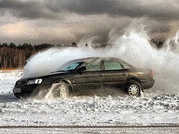 Transport, Auto, Audi, Snow HD wallpaper