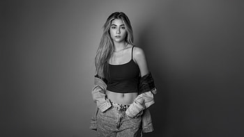 Timeless Beauty, girls, model, hoot, monochrome, black-and-white HD wallpaper
