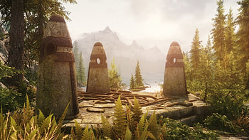 Skyrim Three Stones HD wallpaper