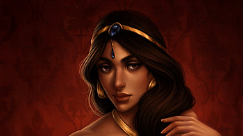 Jasmine Fanart, jasmine, artist, artwork, digital-art, deviantart HD wallpaper