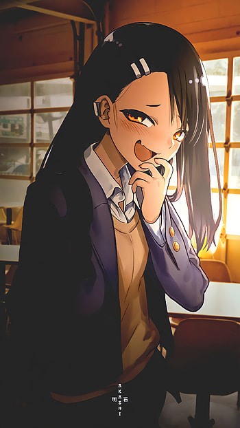 Nagatoro, waifu, fanart, anime HD phone wallpaper