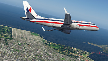 American Eagle Airlines, SSG E 170 evolution, Aircraft skins, Liveries HD wallpaper