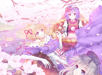 Touhou, yasaka kanako, yakumo yukari, yagokoro eirin, tagme HD wallpaper
