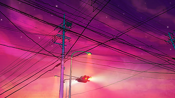 Powerlines , artist, artwork, digital-art HD wallpaper