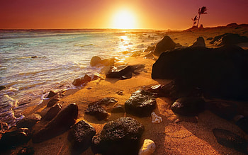 Landscape, Beach HD wallpaper