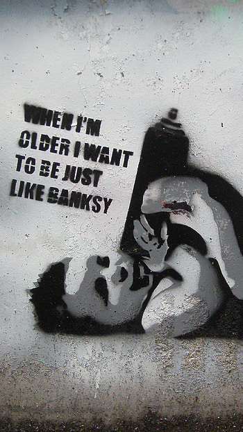 Banksy-baby--3-Parallax HD phone wallpaper